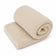 Tessuto in pelliccia di lana di pecora lavorata a maglia - Beige