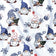 Tessuto di cotone - Gnomi e gadget di Natale blu navy