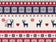 Tessuto di cotone - Renna natalizia scandinava rossa