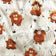 Tessuto di cotone - Mucche pazze nel prato, beige