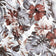 Tessuto di cotone - Monstera bordeaux grigio
