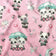 Tessuto di cotone - Panda pastello, rosa