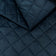 Tessuto da tappezzeria velluto trapuntato motivo diamante 5x5 - blu navy