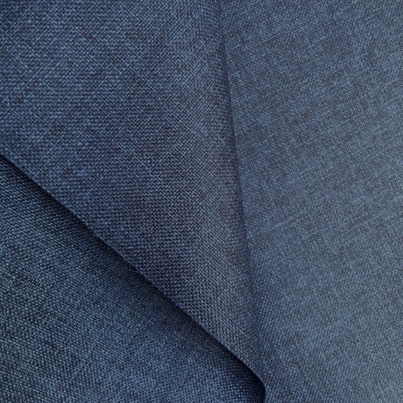 Imitazione di lino in tessuto Impermeabile - Blu navy
