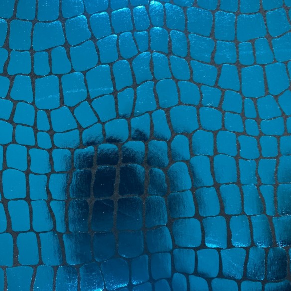 Mosaico Tessuto elastico lucido - Turchese