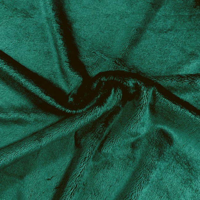 Tessuto a maglia - Pelliccia verde bottiglia