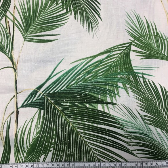 Tessuto di cotone - Palma verde
