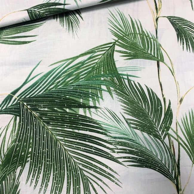Tessuto di cotone - Palma verde
