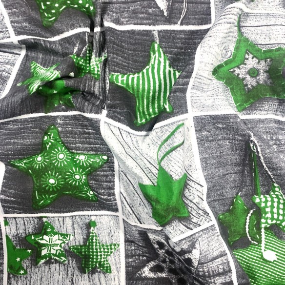 Tessuto di cotone - Patchwork di Natale, verde