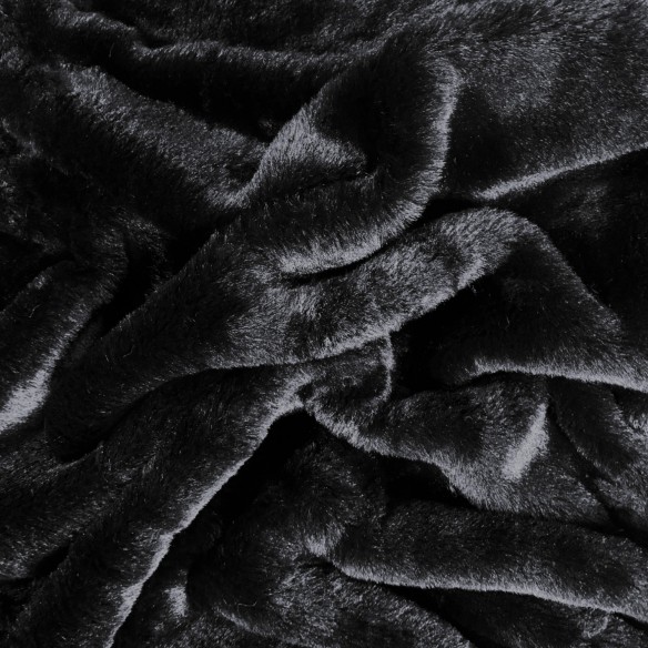 Tessuto a maglia - Pelliccia BUNNY, nero