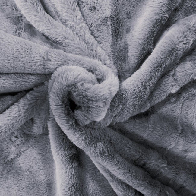 Tessuto a maglia - Pelliccia BUNNY, grigio