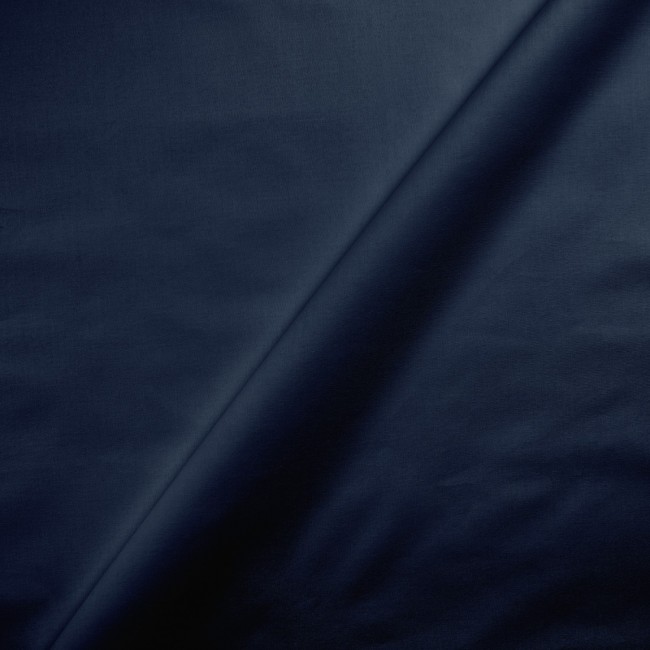 Tessuto di cotone - Mono blu navy scuro