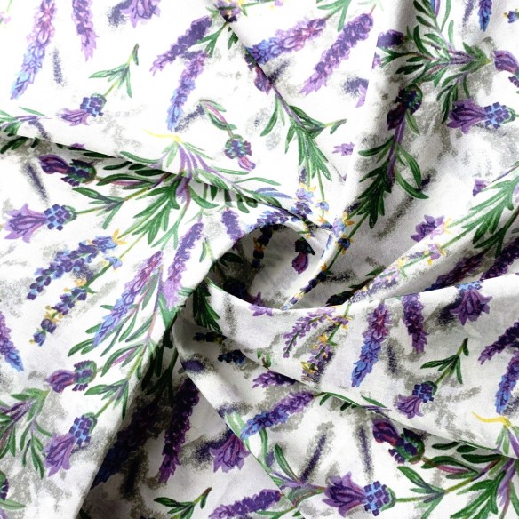 Tessuto di cotone - lavanda, viola