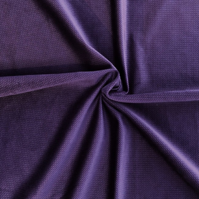 Tessuto in velluto - Viola scuro