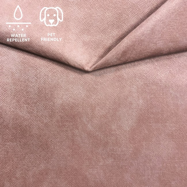 Tessuto da tappezzeria Terra Velour - Rosa pallido