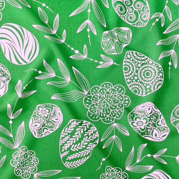 Tessuto di cotone - Pasqua, Verde