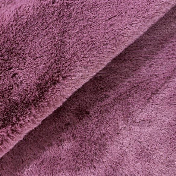 Tessuto a maglia - Pelliccia BUNNY, rosa sporco