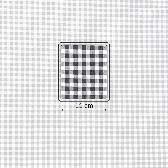 Tessuto di cotone - Ikea Grid Grey
