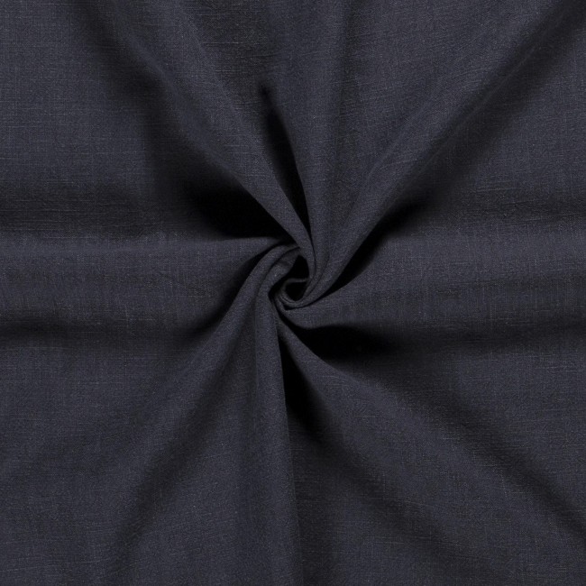 Tessuto di lino - Blu navy scuro