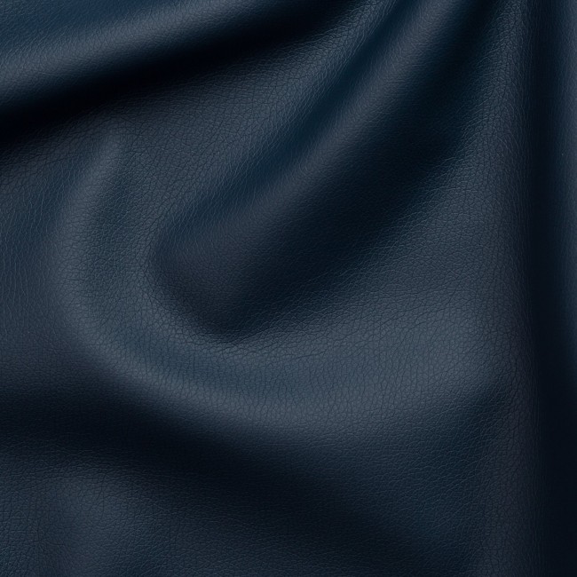 Tessuto per tappezzeria in pelle PU - Blu navy