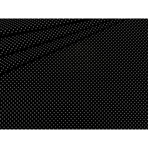 Tessuto di cotone - Piccoli punti neri 2 mm