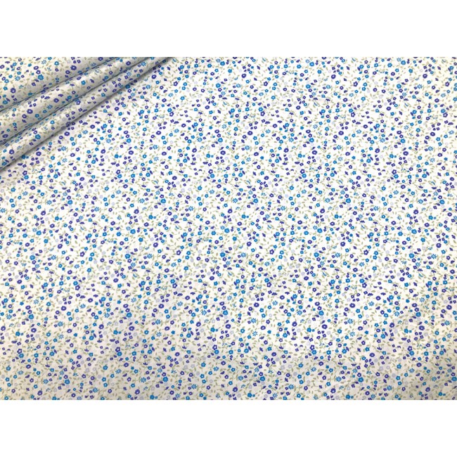 Tessuto di cotone - Prato blu