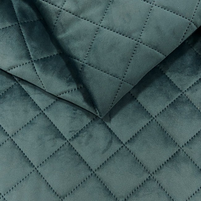 Tessuto da Rivestimento Trapuntato Velluto Diamante 5x5 - Azzurro