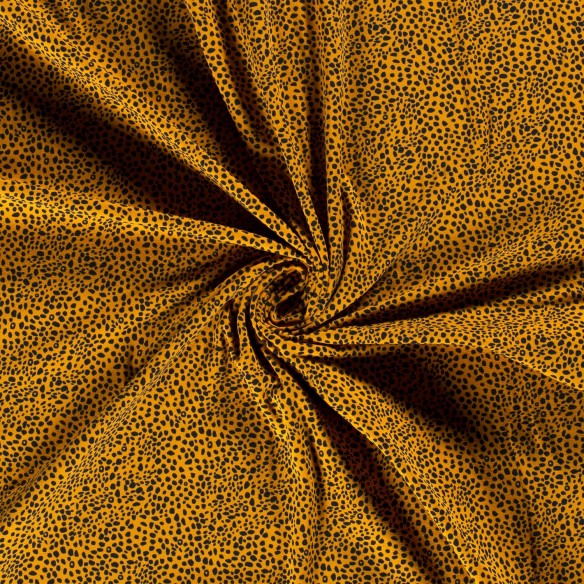 Maglia singola stampato - Stampa leopardata arancione