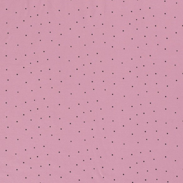 Maglia singola stampato - Small Black Dots Dirty Pink