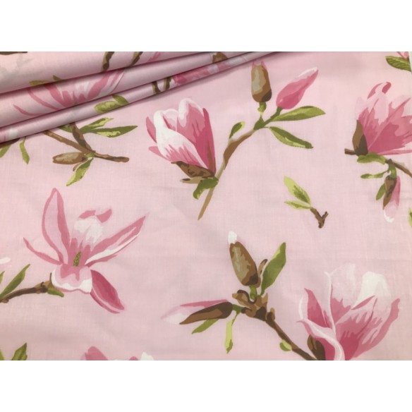 Tessuto di cotone - Magnolia rosa