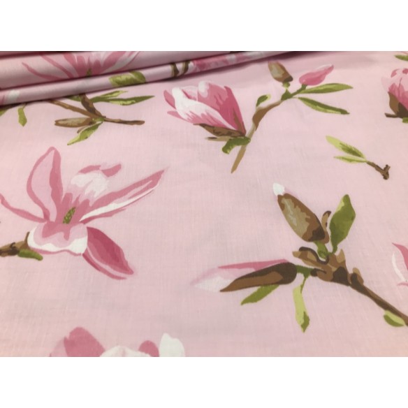 Tessuto di cotone - Magnolia rosa