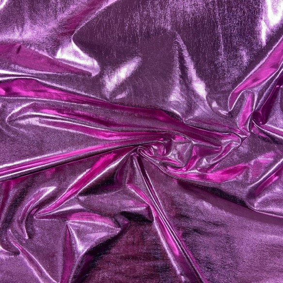 Tessuto elastico lucido - Rosa