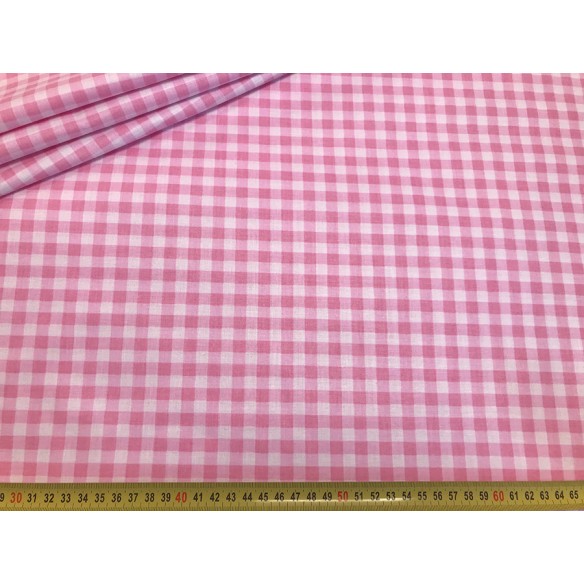 Tessuto di cotone - Ikea Grid Pink