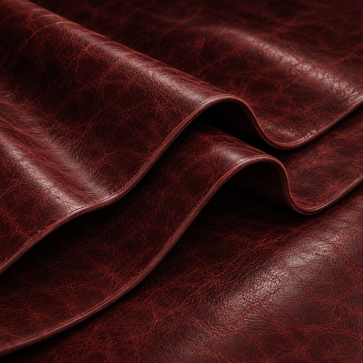 Vera pelle bovina per arredamento DUBAI ROSSO - Bordeaux