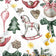 Tessuto di cotone - Natale dondolante bianco II