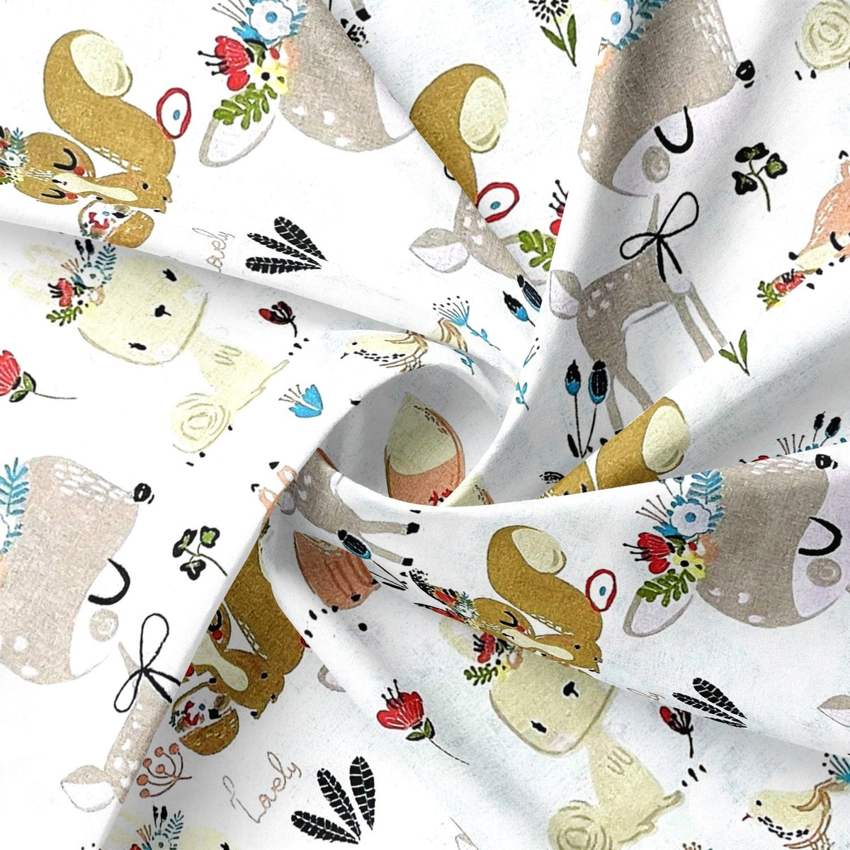 Cotton Fabric - Bambi