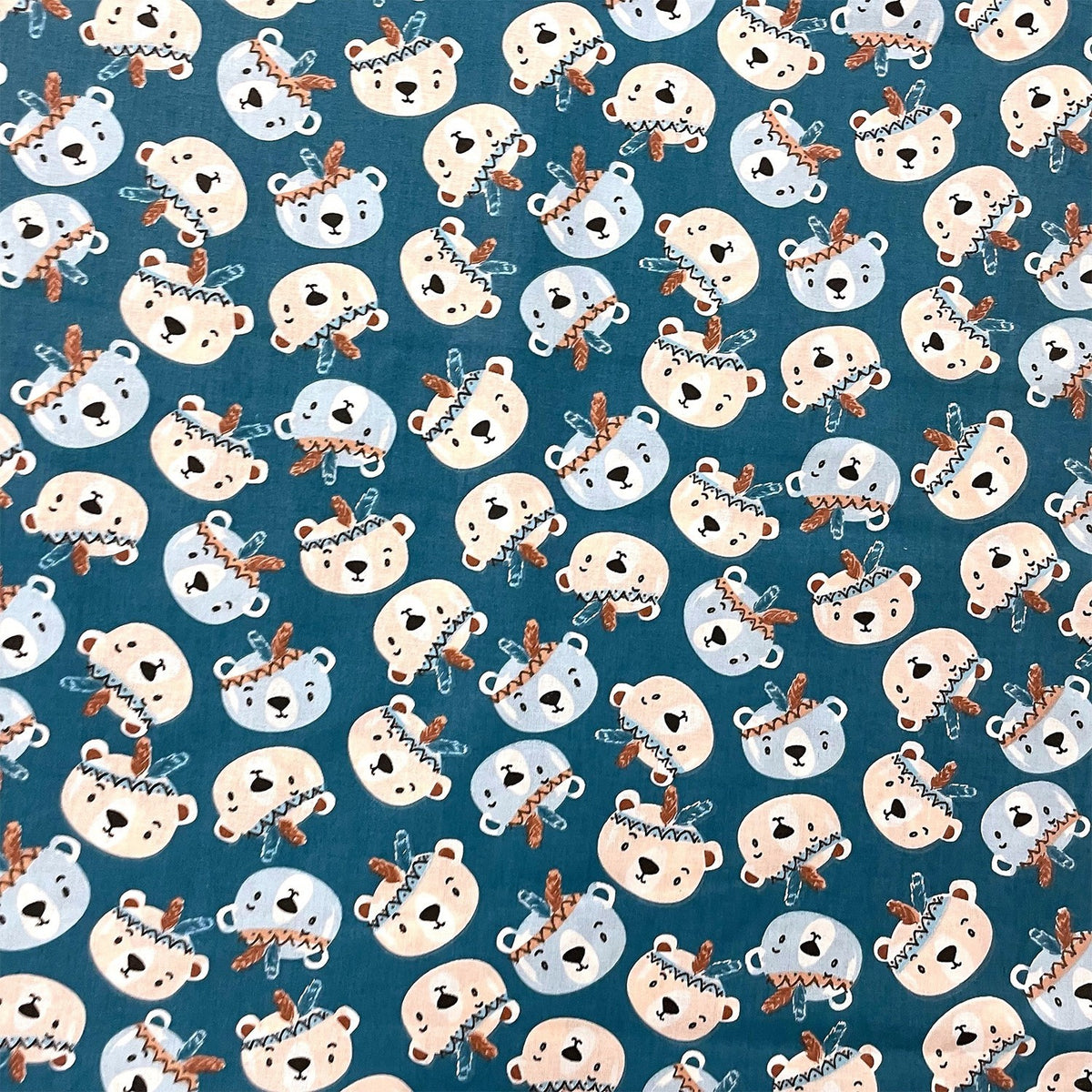 Cotton Fabric - Bears TEEPEE