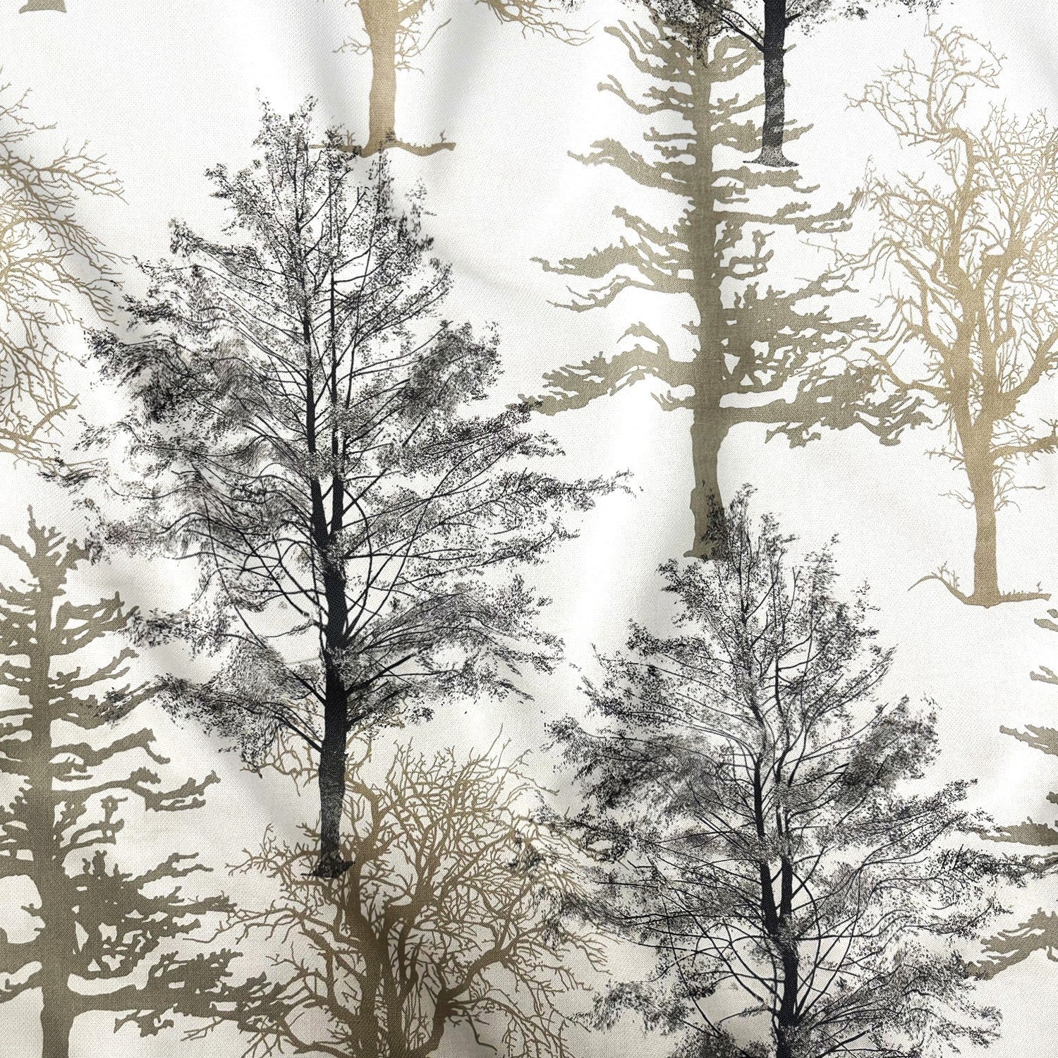 Cotton Fabric - Beige Forest