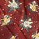 Tessuto di cotone - Campane e candele, rosso