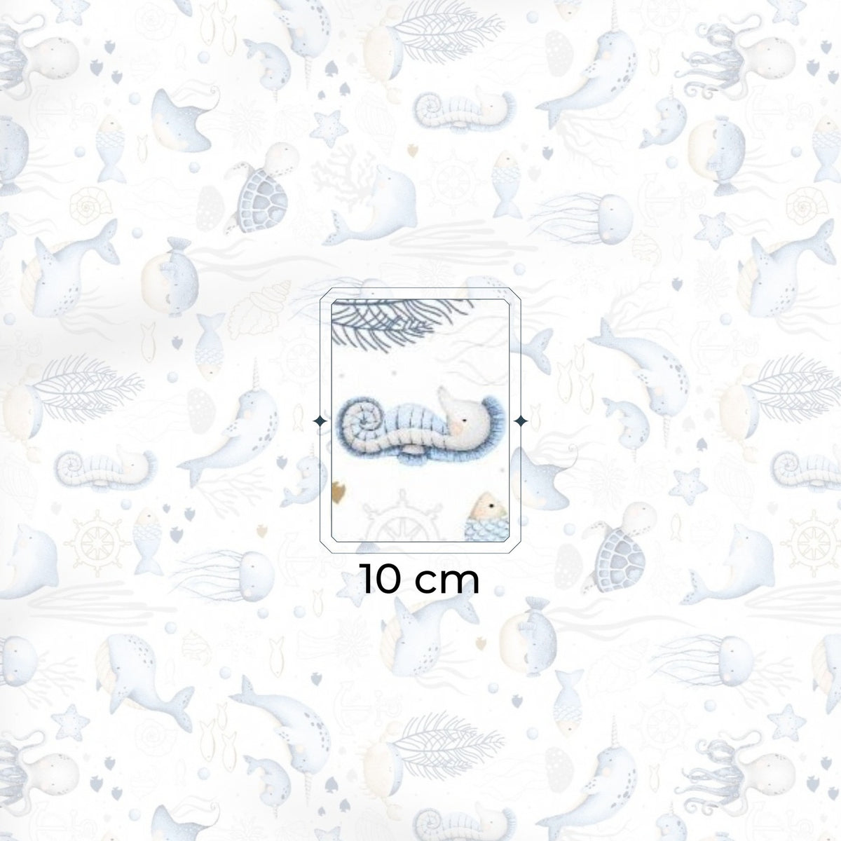 Cotton Fabric - Blue Ocean