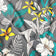 Tessuto di cotone - Botanica colorata, grigio