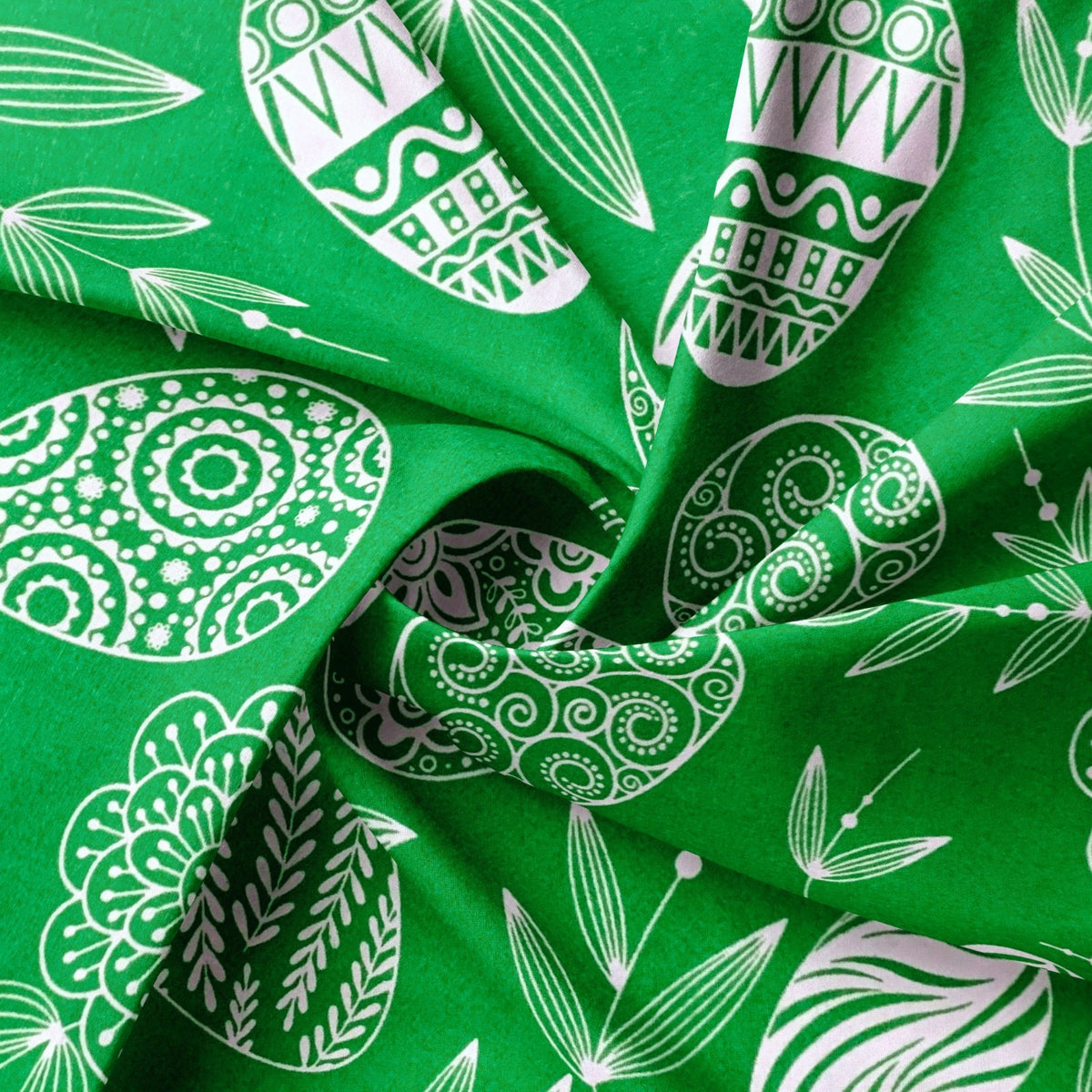 Cotton Fabric - Easter, Green