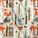 Tessuto di cotone - Animali della foresta beige