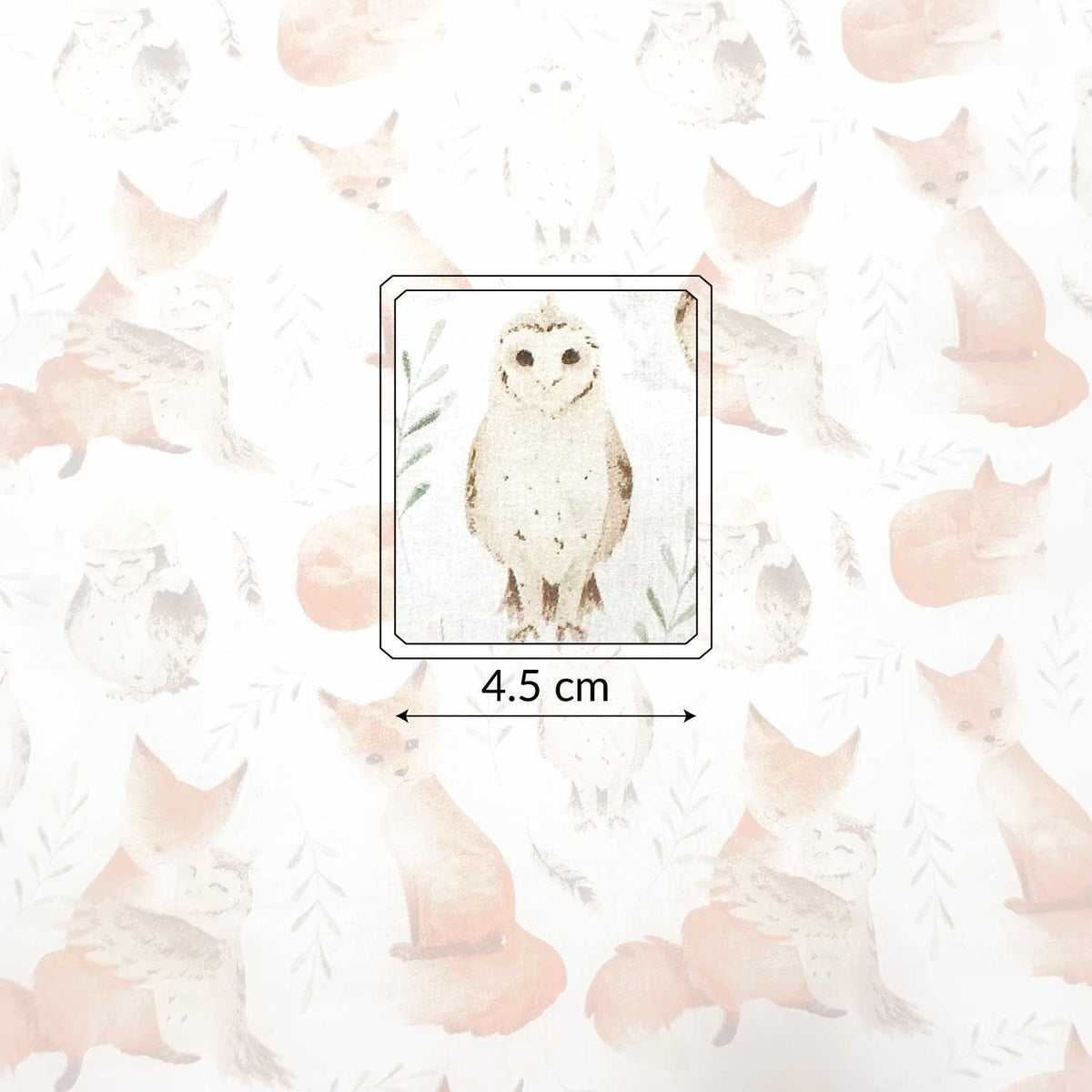 Cotton Fabric - Fox and Owl