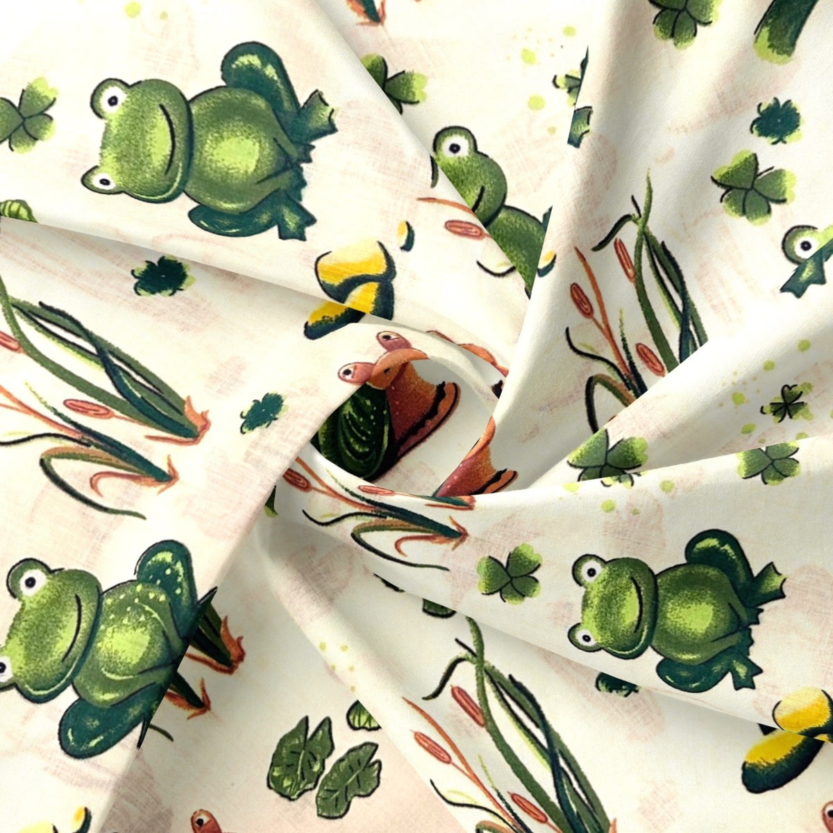 Cotton Fabric - Frog