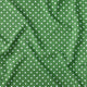 Tessuto di cotone - Pois verdi 4 mm