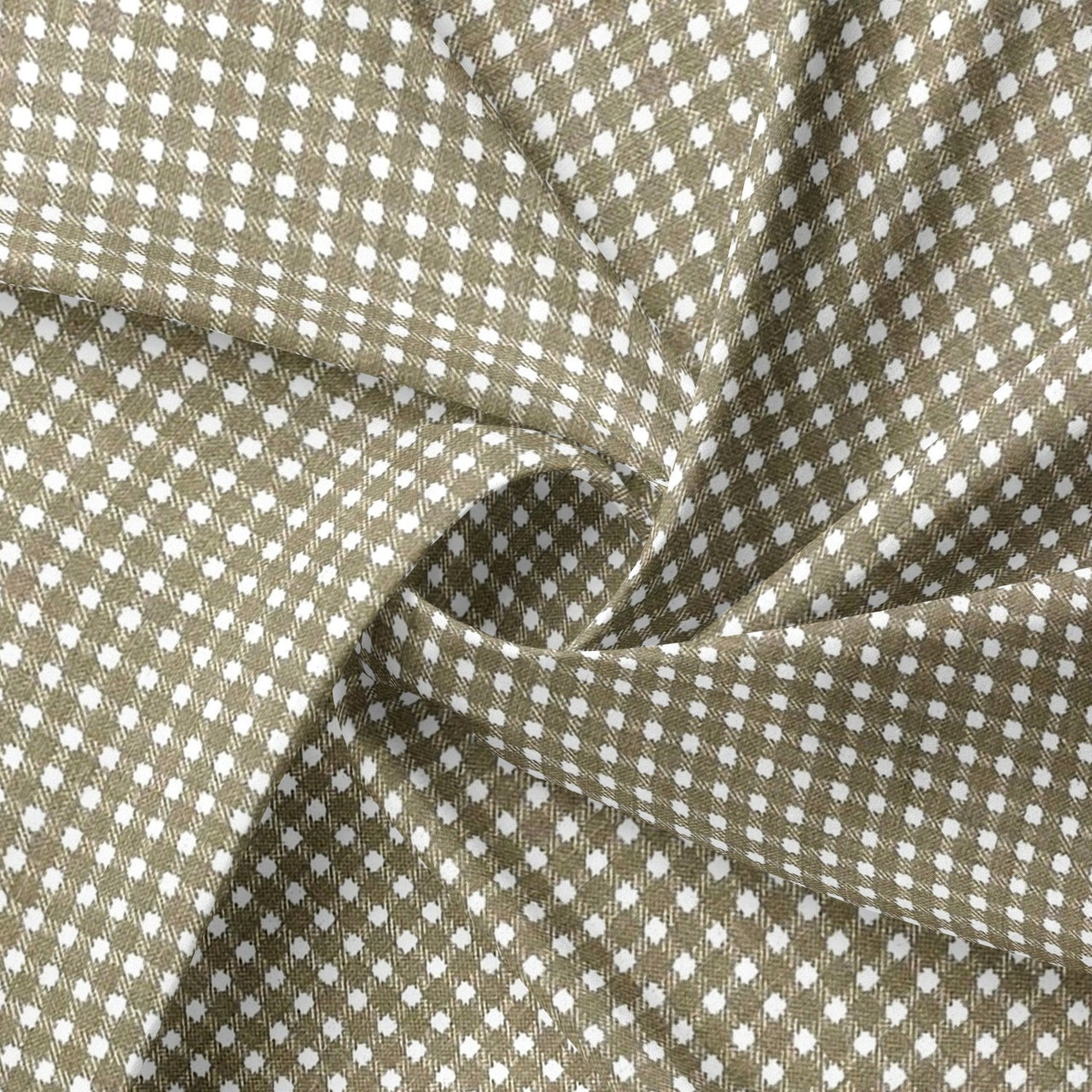 Cotton Fabric - Houndstooth Beige