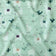 Tessuto di cotone - Lama su sfondo menta