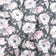 Tessuto di cotone - Fiori di peonia su grigio