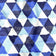 Tessuto di cotone - Piramidi e triangoli blu navy